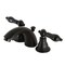 Kingston Brass KB950AKL Mini-Widespread Bathroom Faucet with Plastic Pop-Up, Matte Black KB950AKL - alternate 1